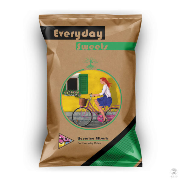 Sweet branding design for Everyday Sweets - Liquorice Allsorts.