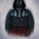 Darth Vader digital illustration, alternate movie poster of Star Wars: The Empire Strikes Back.