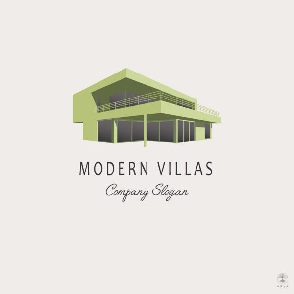 Modern Villa logo design concept.