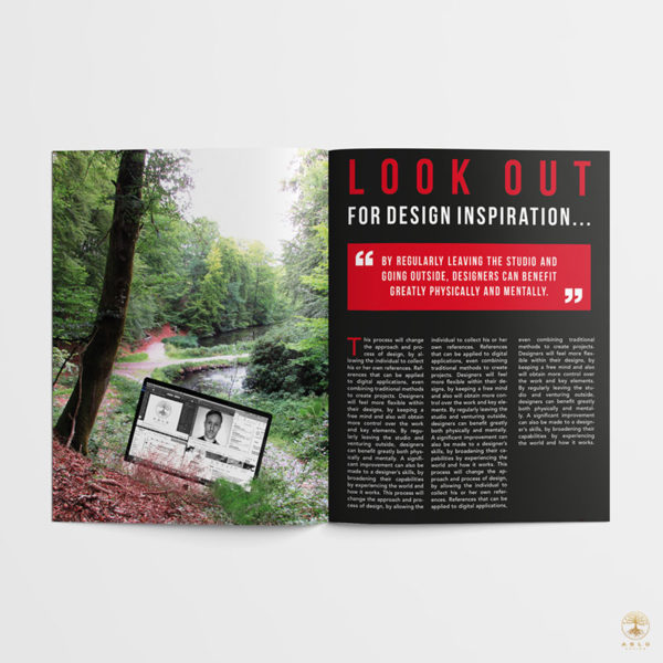 Image of the ESC zine's feature article, showing an image of a buried computer in woodland.