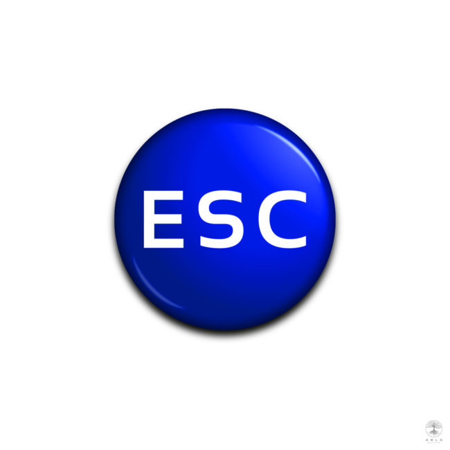 Circular blue skeuomorphic logo concept, available for purchase.